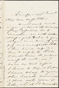 Letter from Charles F. Hovey, Liverpool, [England], to Mary Anne Estlin, 1854 June 2