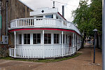 Steamboat-themed barbecue joint in Clarksdale, a prominent home to old-time blues music in the Mississippi (River) Delta region in Northwest Mississippi