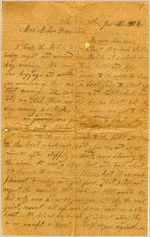 Letter, Alex W. Feemster to Loulie Feemster; 1/12/1864