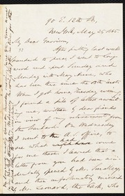 Letter to] My Dear Garrison [manuscript