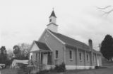 Asbury Methodist: church front and side view