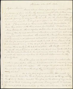 Letter from Lucretia Mott, Philad[elphi]a, [Penn.], to Maria Weston Chapman, 11 mo[nth] 30th [day] 1842