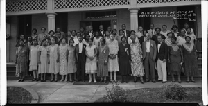 A.I.O. of Moses at home of / Frederick Douglass Sept 16 '31 [panoramic acetate film photonegative]