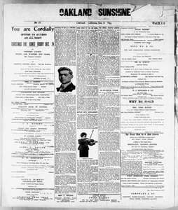 Oakland Sunshine (Oakland, Calif.), Vol. 13, No. 25, Ed. 1 Saturday, December 11, 1915
