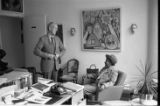 Margaret Walker Alexander and Donald Gallup, office in Beinecke Library at Yale University, 1978.(YSP 23-78-4)