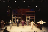 Ensemble in a scene from the play Rosa Parks and the Montgomery bus boycott