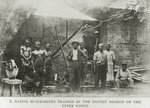 Native blacksmiths trained by the Baptist mission on the Upper Congo