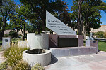 Memorial to onetime U.S. Representative Wayne Aspinall, installed in 2007 in his hometown of Palisade, an agricultural town in Mesa County, Colorado