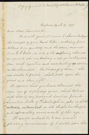 Letter to] Dear Miss Farnsworth [manuscript