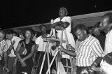 Annie Devine speaking at an evening gathering in Canton, Mississippi, during the "March Against Fear" begun by James Meredith.