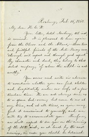 Letter to] My dear H. C. W. [manuscript