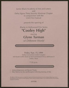 Flyer: Cooley High