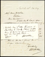 Letter to] Miss Anne W. Weston, Boston, Dear Madam [manuscript