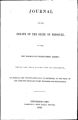 1848 Senate Journal, First Session