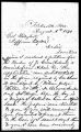 Letter, from James M. DeFrance, Kirksville, Adair County to Colonel Daugherty, Jefferson City, Cole County, August 1, 1871