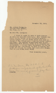 Letter from W. E. B. Du Bois to Arthur Spingarn