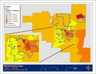 Thumbnail for Pulaski County, AR housing rental percentages, 1960-2000