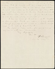 Letter to] Rev. & Dear Sir [manuscript