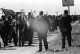 Marchers on U.S. Highway 80 entering Lowndes County, Alabama, on the second day of the Selma to Montgomery March.