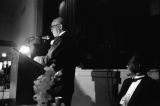 Early Wright, James Milton Campbell, Reverend Arnold Moore at banquet, Clarksdale, Miss., 1988. (ERW8 #361)