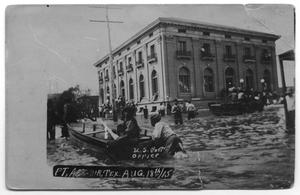 People in Flood Waters