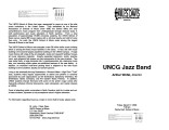2004-03-17 UNCG Jazz Band [recital program]
