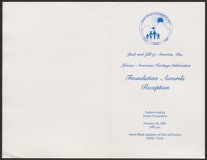 Program: Foundation Awards Reception