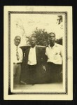 Charles & Bob Mason with an unidentified man, Page Normal School, Hearne, Texas