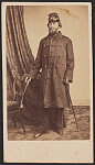 [Surgeon and Lieutenant Colonel Adam Neill McLaren of Medical Staff Regular Army Infantry Regiment in uniform wearing overcoat and holding a walking cane]