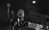 Thumbnail for Martin Luther King, Jr., speaking to an audience at St. Paul AME Church in Birmingham, Alabama.