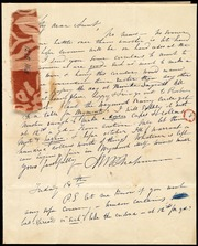 Letter to] My dear Aunt [manuscript