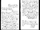 Letter, from Robert W. Jones, Danville, Montgomery County to Benjamin Gratz Brown, February 1871