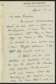 Letter to] My dear Garrison [manuscript