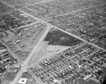 Lynwood Plaza construction, Century Boulevard, looking northwest