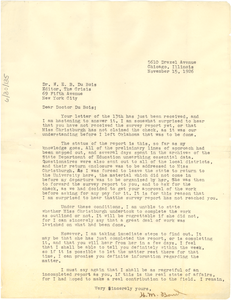 Letter from H. M. Bond to W. E. B. Du Bois