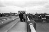 Hosea Williams and John Lewis leading marchers across the Edmund Pettus Bridge in Selma, Alabama, on Bloody Sunday.