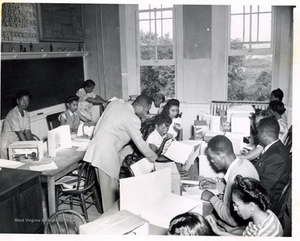 T. W. Stanback Working with Students at Storer College, Harpers Ferry, W. Va.