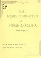 Negro population of North Carolina, 1945-1955