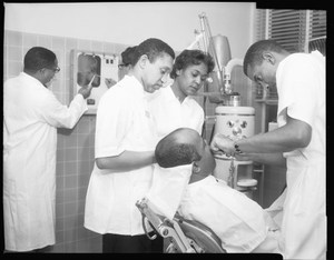 Howard U[niversity] College of Dentistry Scenes, Feb[ruary] 1963 [cellulose acetate photonegative]