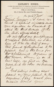 Letter to] Friend Garrison [manuscript