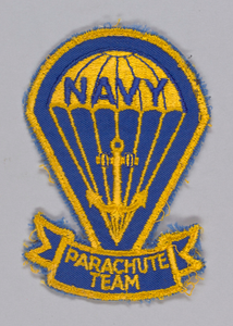 Navy Parachute Team patch owned by William Goines