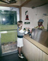 Interior of Casey's Caboose, a fast food restaurant in Montgomery, Alabama.