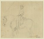 [Full length portrait of soldier on horse]