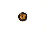 Round Goldstone Button with Different Colored Bands