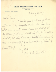 Thumbnail for Letter from Frank R. Arnold to Editor of the Crisis