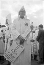 Klansmen at a Ku Klux Klan rally in Montgomery, Alabama.