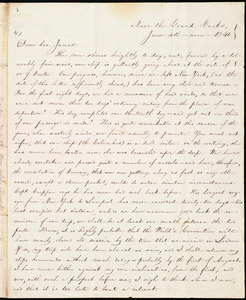 Letter from William Lloyd Garrison, Near the Grand Banks, to James Holley Garrison, June 4th, noon, 1840