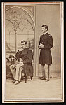 [Lieutenant Henry Marcotte of Co. I and Co. G, 2nd New York Infantry Regiment and 22nd Veteran Reserve Corps Regiment in uniform, in two poses]