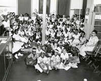 Summer reading closing exercises, Dart Hall Branch Library, 1957