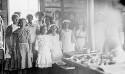 Cooking Class- Serving refreshments to patrons. Mount Zion Colored School